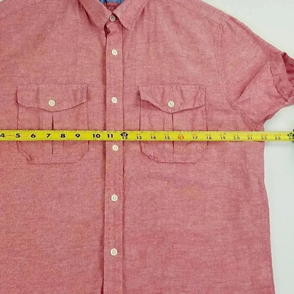 Banana Republic Large Cotton Blend Dual Pocket Men - Picture 2 of 6